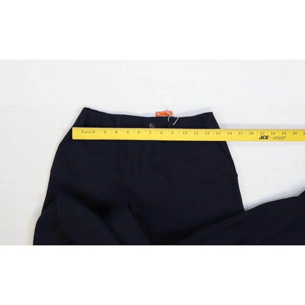 Rolanko Cargo Pants Mens 33x30 Navy Blue Elastic Waist Cotton Workwear Pockets - Picture 4 of 9